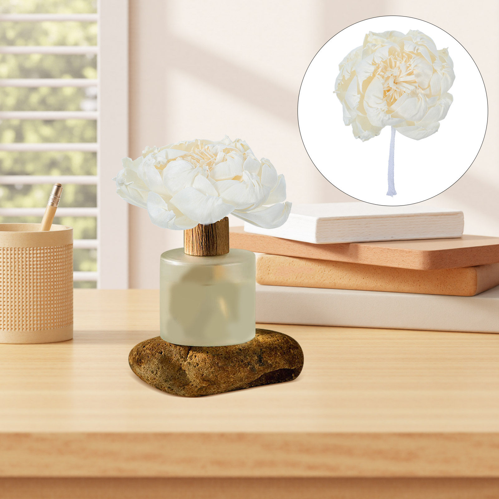 Home Fragrance Usa - Peony Head Fragrance Diffuser 12Cm Faux