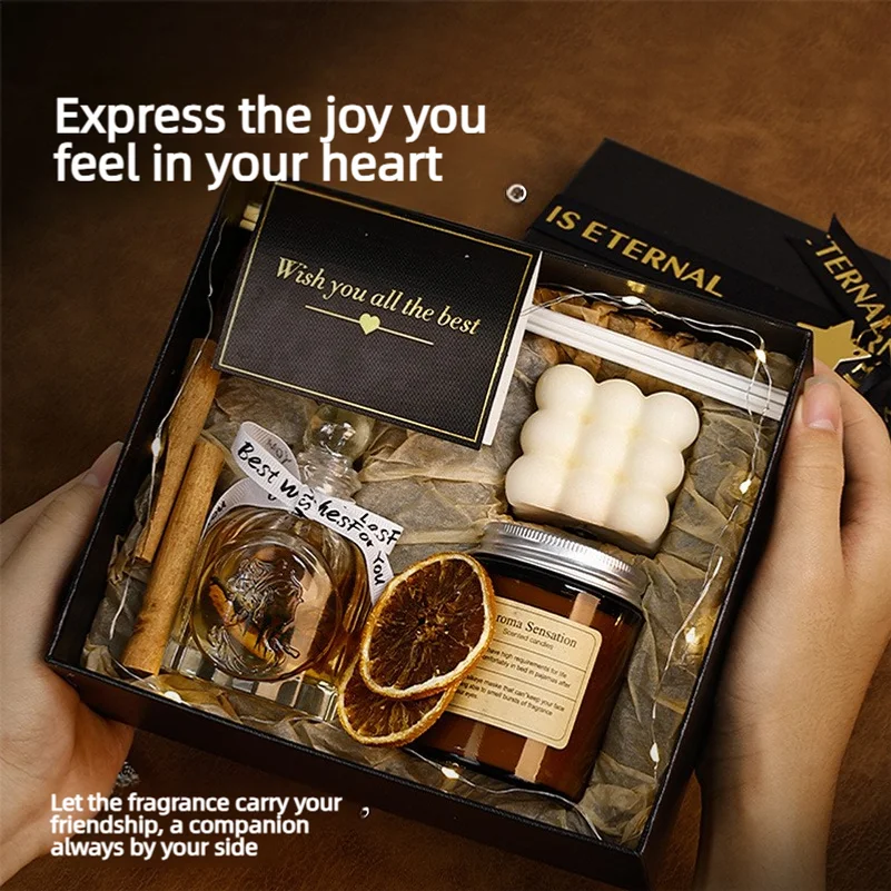 Home Fragrance Gel - Scented gift box, soy wax fragrance,