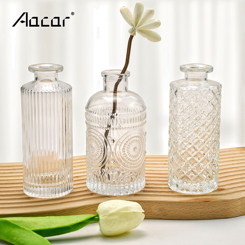Home Fragrance Bottle - 150ml Diamond Glass Aroma Diffuser Bottle