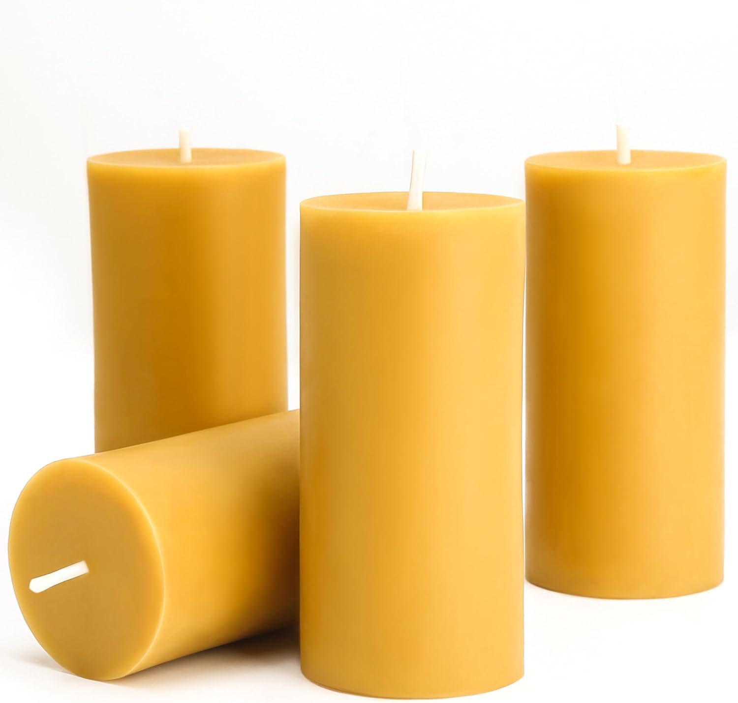 Beeswax Taper Candle - 1/3/5PCS Beeswax Pillar Candles Smokeless Beeswax