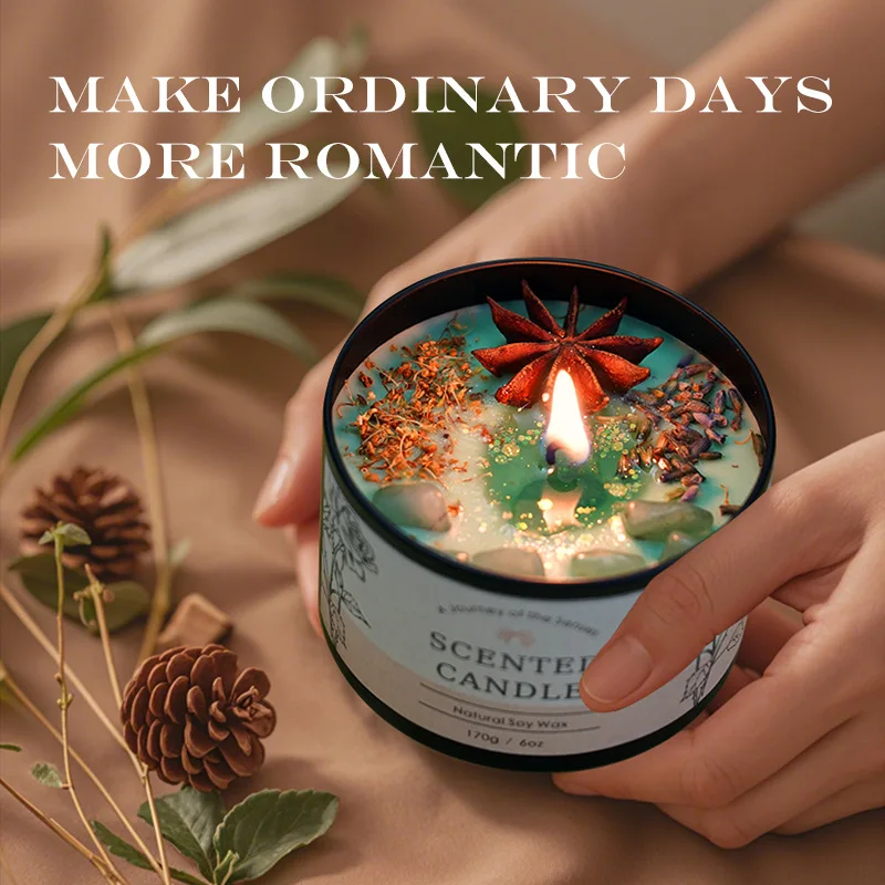 Home Fragrance Usa - Creative Crystal Aromatherapy Candle 6OZ -