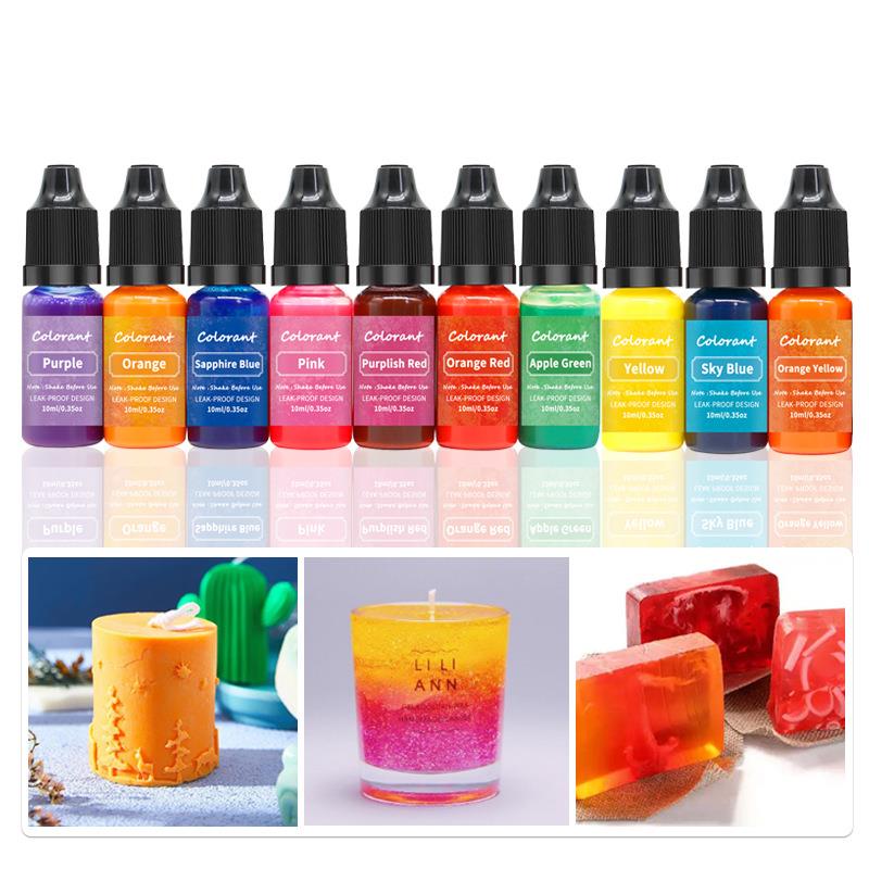 Beeswax Taper Candle - 20 Colors 10ml Candle Wax Pigment