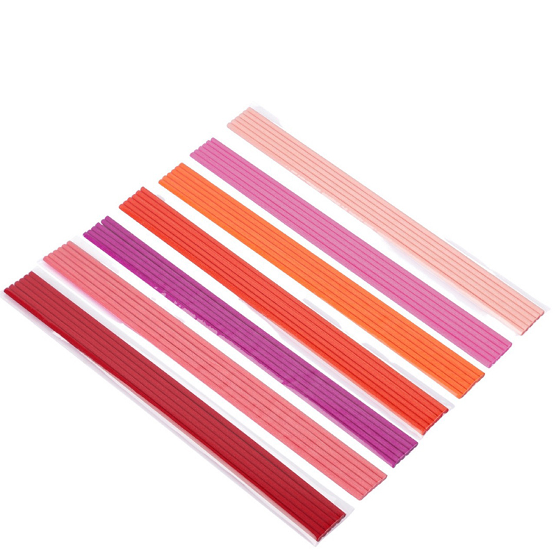 Home Fragrance Collection - 50pcs 22cmx3mm Colored Fiber Rattan Stick