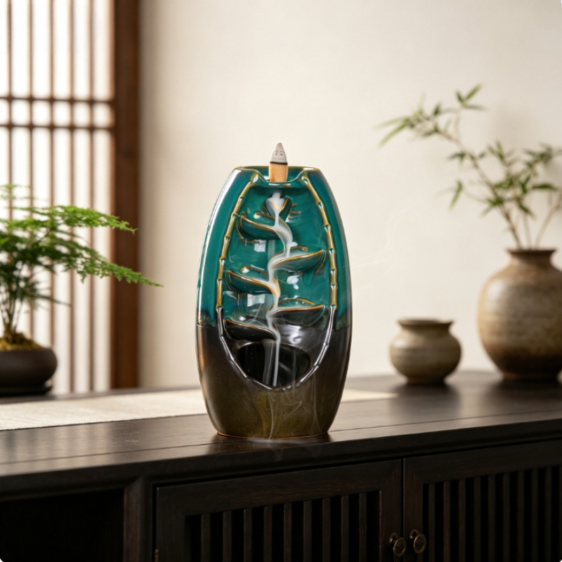 Ceramic Backflow Incense Burne - Home Fragrance Zen recension och pris