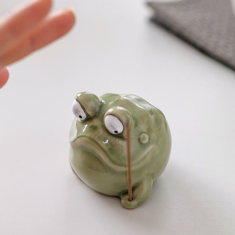 Creative Ceramic Frog Incense  - Home Fragrance Zen recension och pris