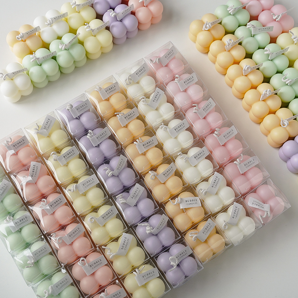 Little Bubble Cube Candle Hand - Soy Wax Flake recension och pris