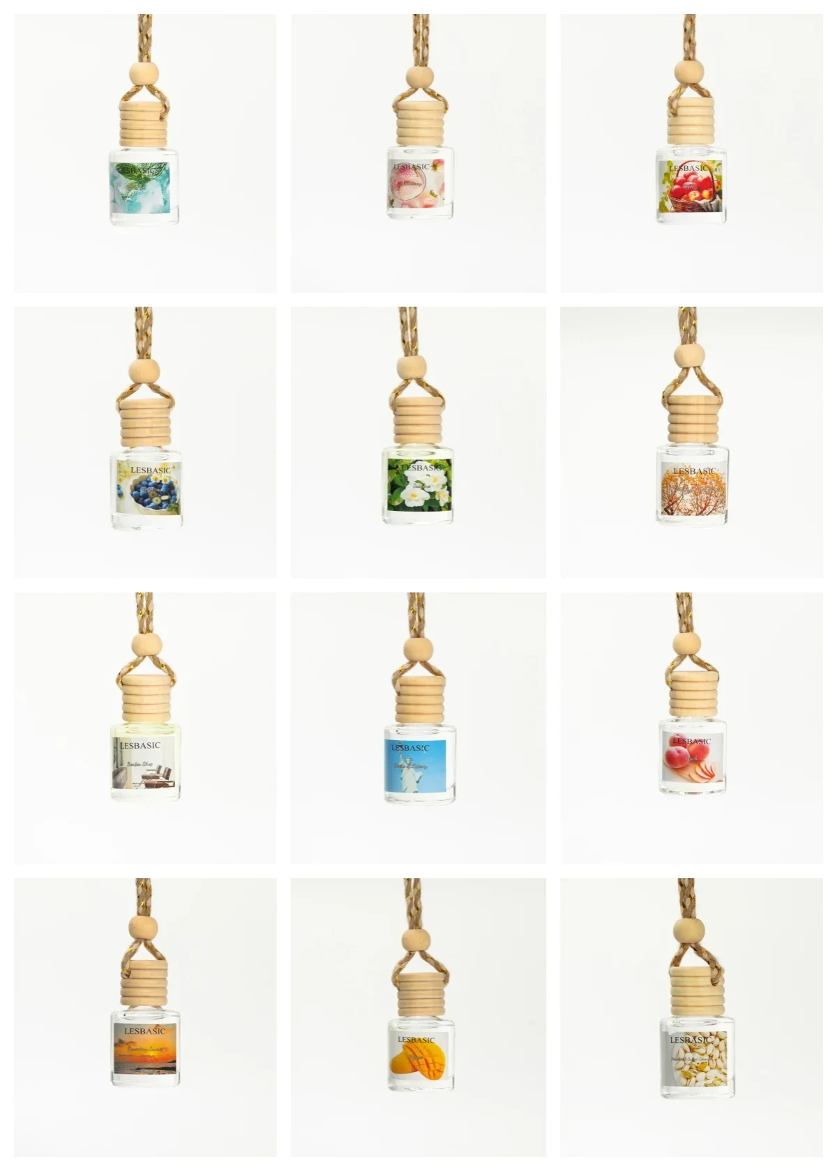 Mini Glass Bottle Hanging Car  - Home Fragrance Options recension och pris