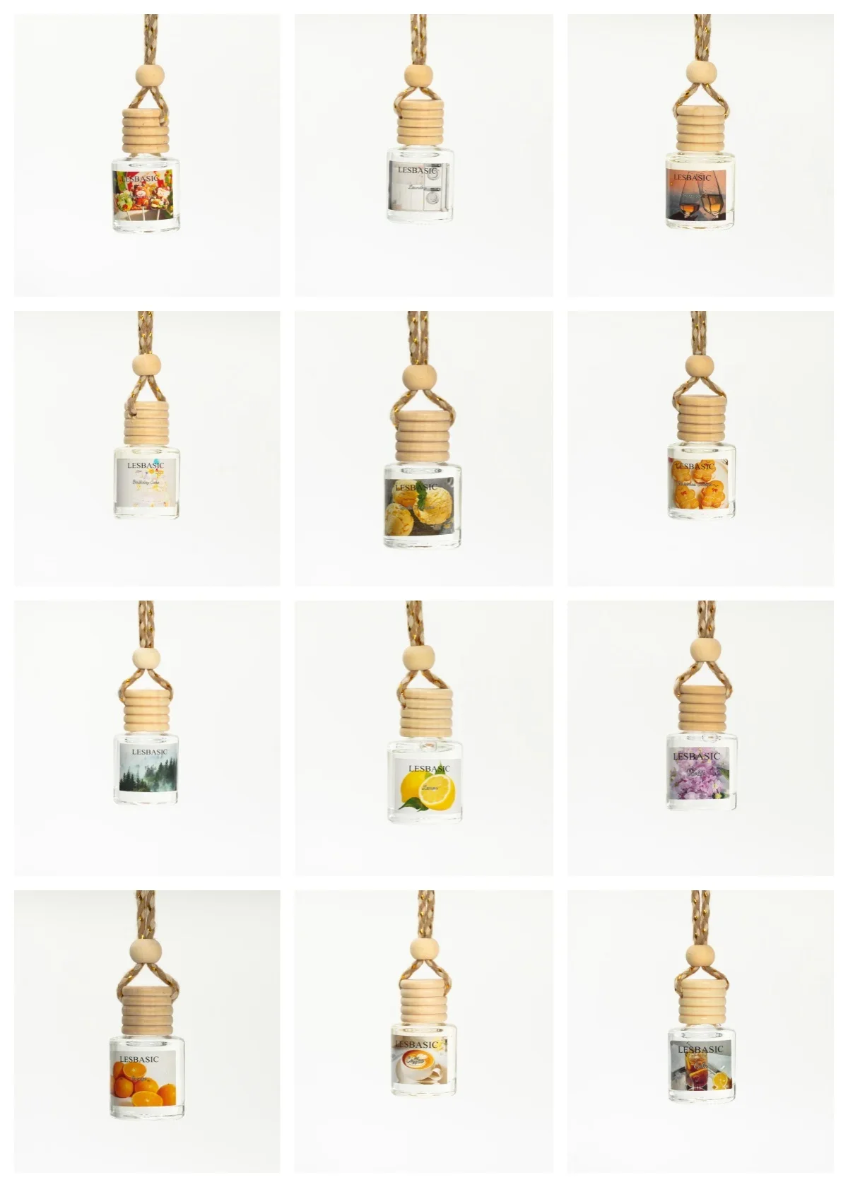 Mini Glass Bottle Hanging Car  - Home Fragrance Options recension och pris