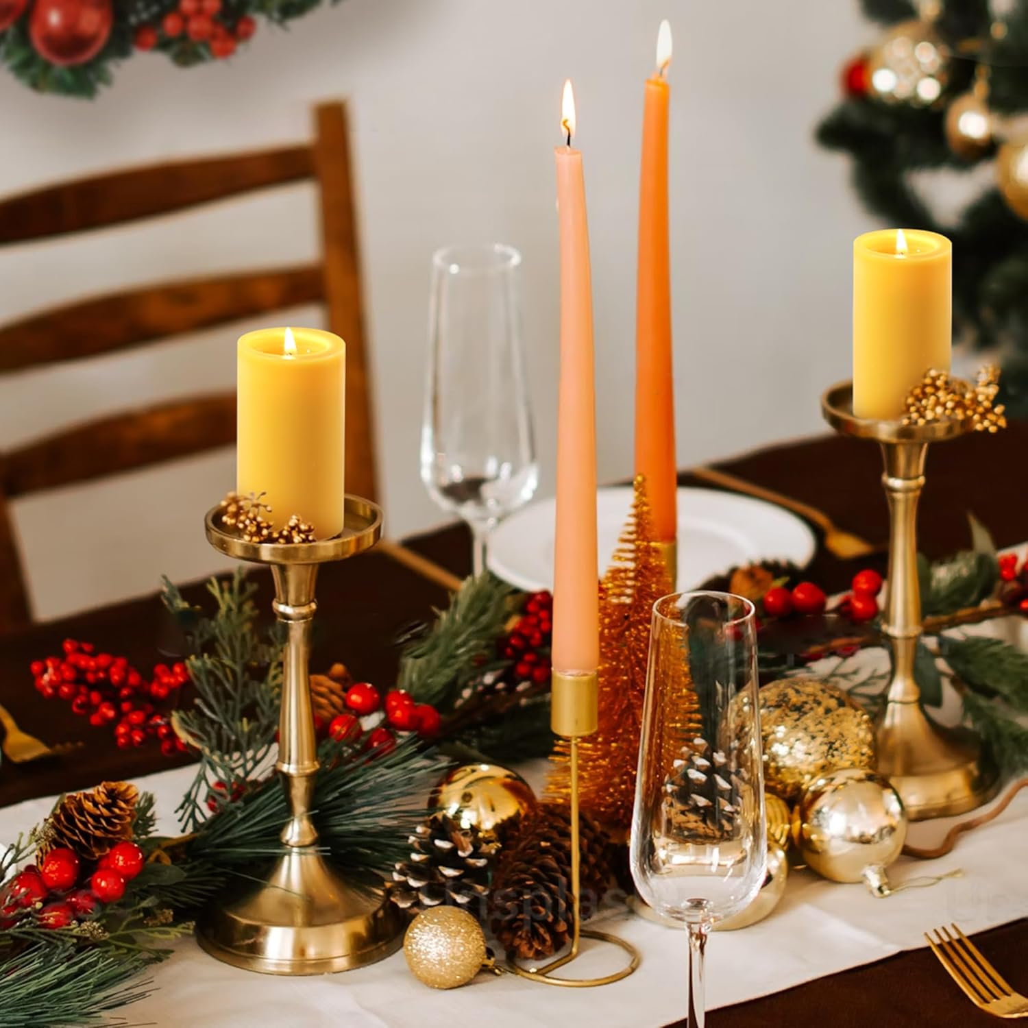 1/3/5PCS Beeswax Pillar Candle - Beeswax Taper Candle recension och pris