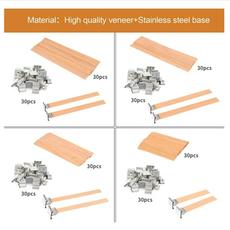 30pcs High Quality Wooden Cand - Beeswax Taper Candle recension och pris