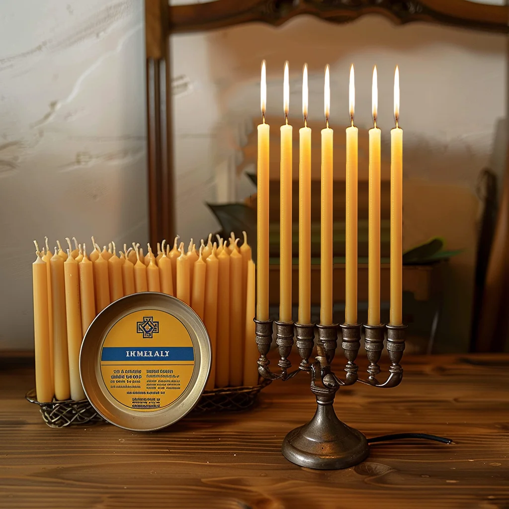 25PCS/1PACK Hanukkah Candle Na - Beeswax Taper Candle recension och pris