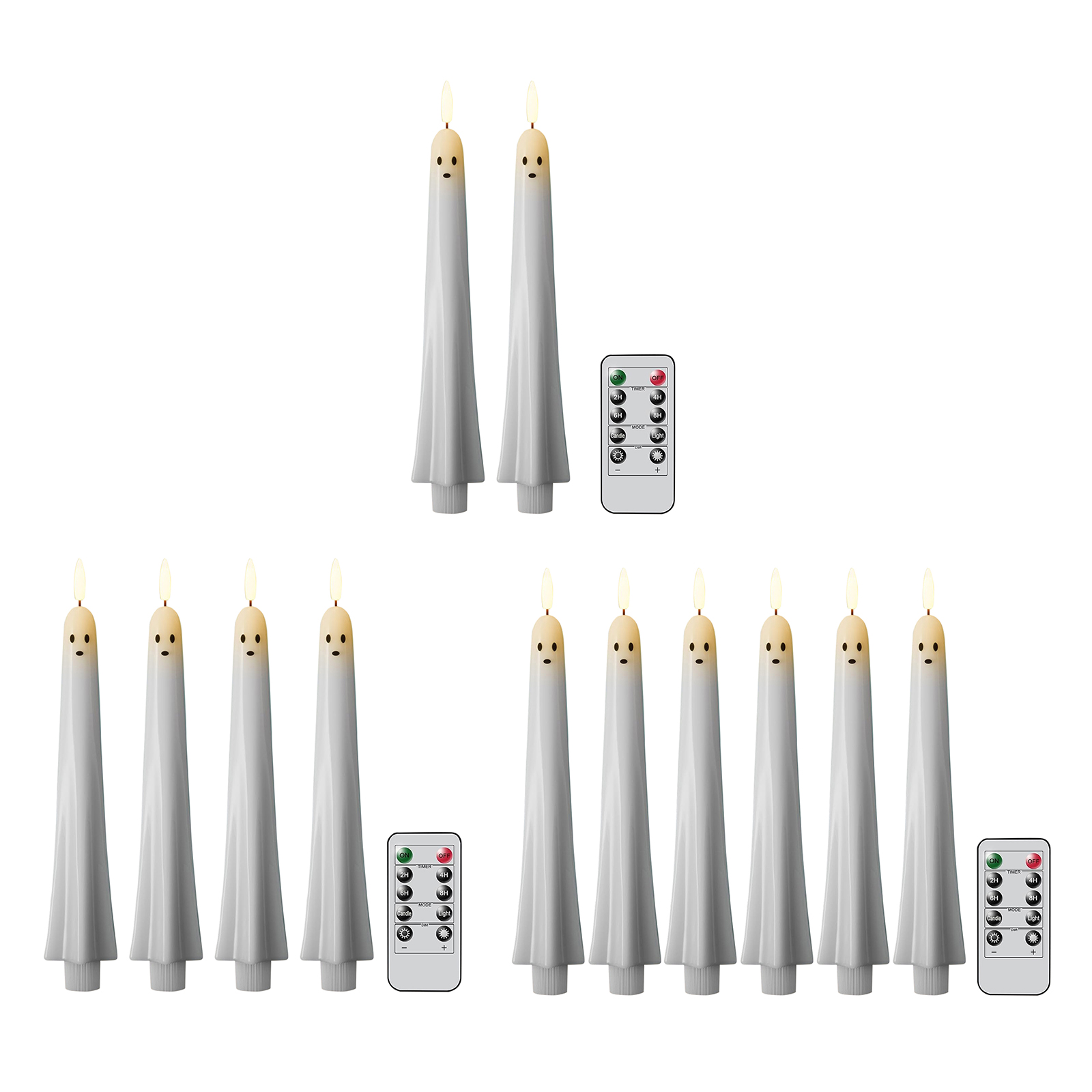F5 Ghost Shaped Ghost Taper Ca - Beeswax Taper Candle recension och pris