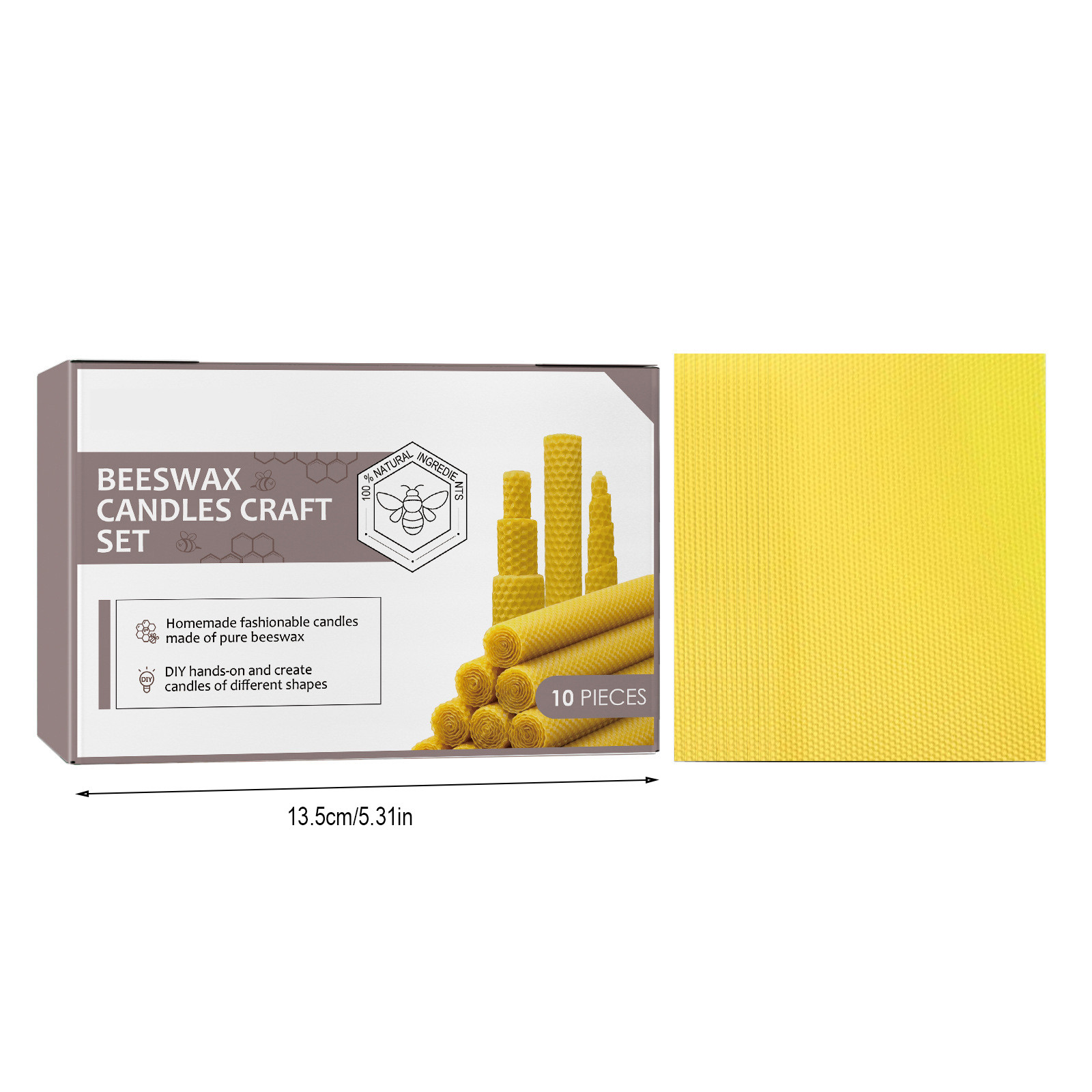 Beeswax Taper Candles Hand-Rol - Beeswax Taper Candle recension och pris