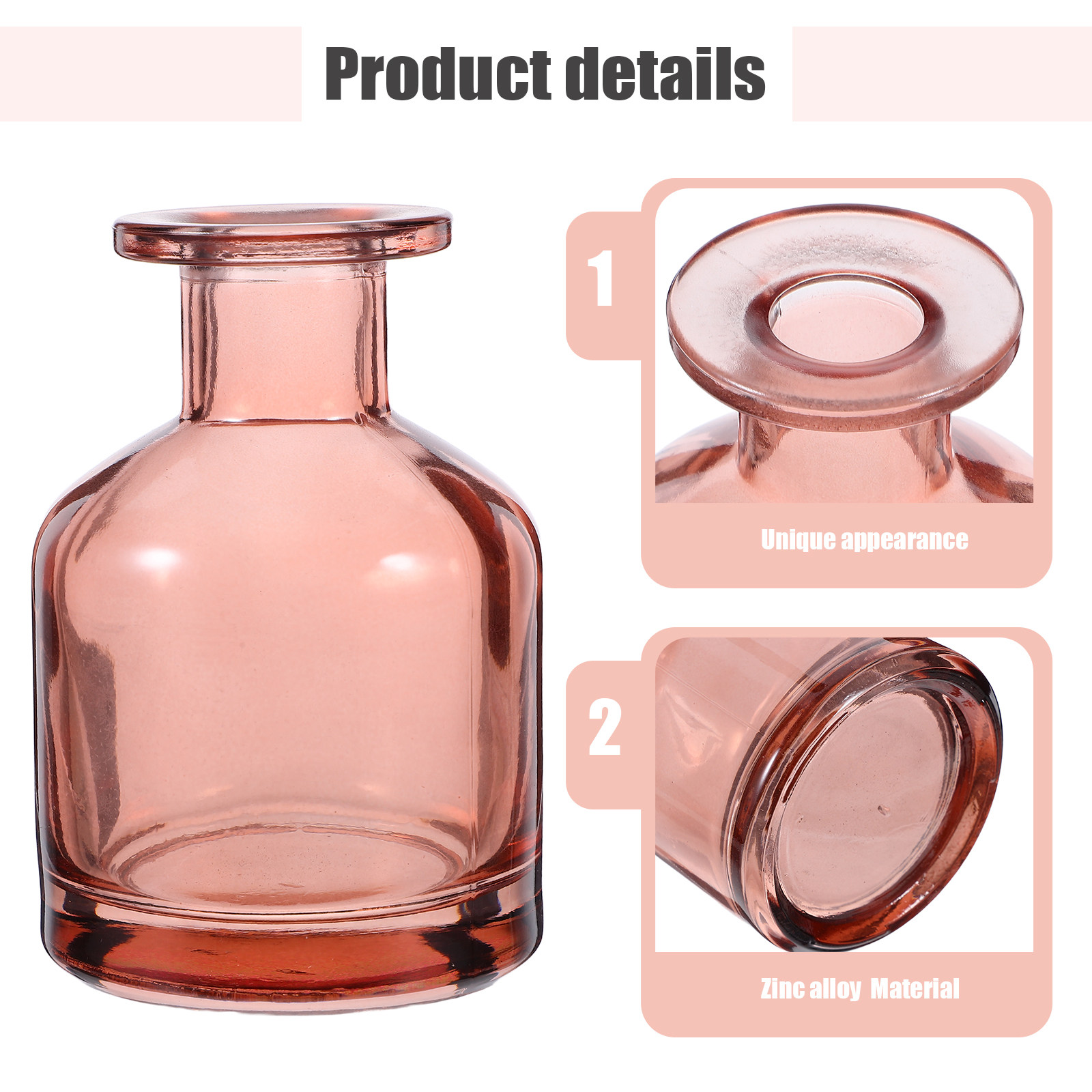 2Pcs Elegant Round Glass Aroma - Home Fragrance Bottle recension och pris