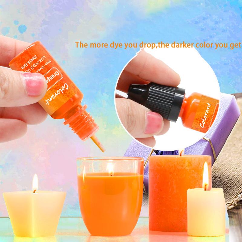 20 Colors 10ml Candle Wax Pigm - Beeswax Taper Candle recension och pris