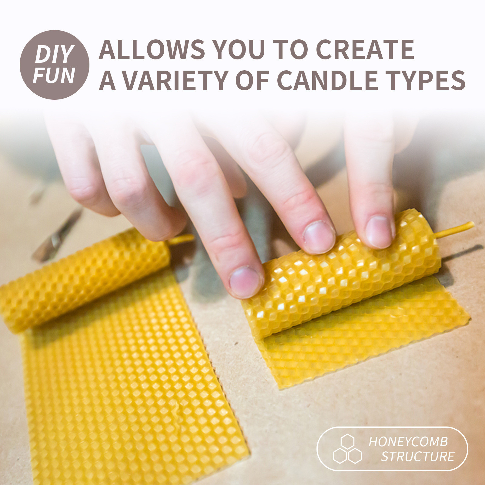 10/20/30pcs Natural Beeswax Sh - Beeswax Taper Candle recension och pris