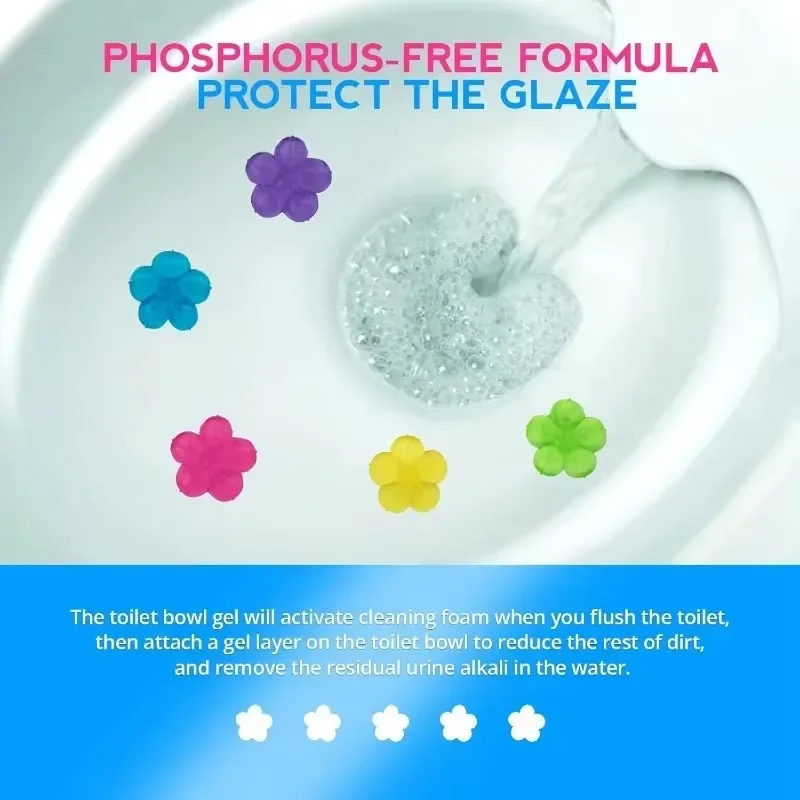 1/20pcs Flower Toilet Cleaner  - Home Fragrance Gel recension och pris
