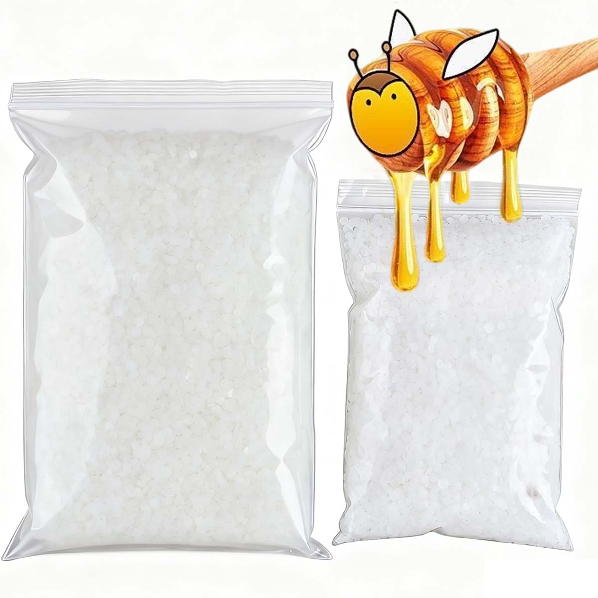 200g-1000g White Beeswax Pure  - Beeswax Taper Candle recension och pris