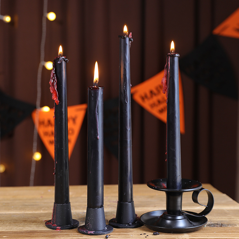Gothic Skull Taper Candles Aut - Beeswax Taper Candle recension och pris