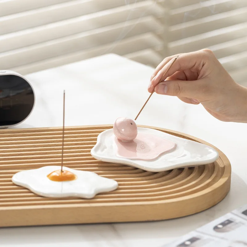 Fried Egg Shaped Incense Holde - Home Fragrance Japan recension och pris