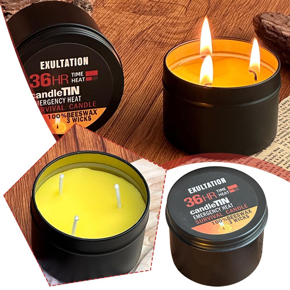 Emergency Candle 36 Hour 3 Wic - Beeswax Taper Candle recension och pris