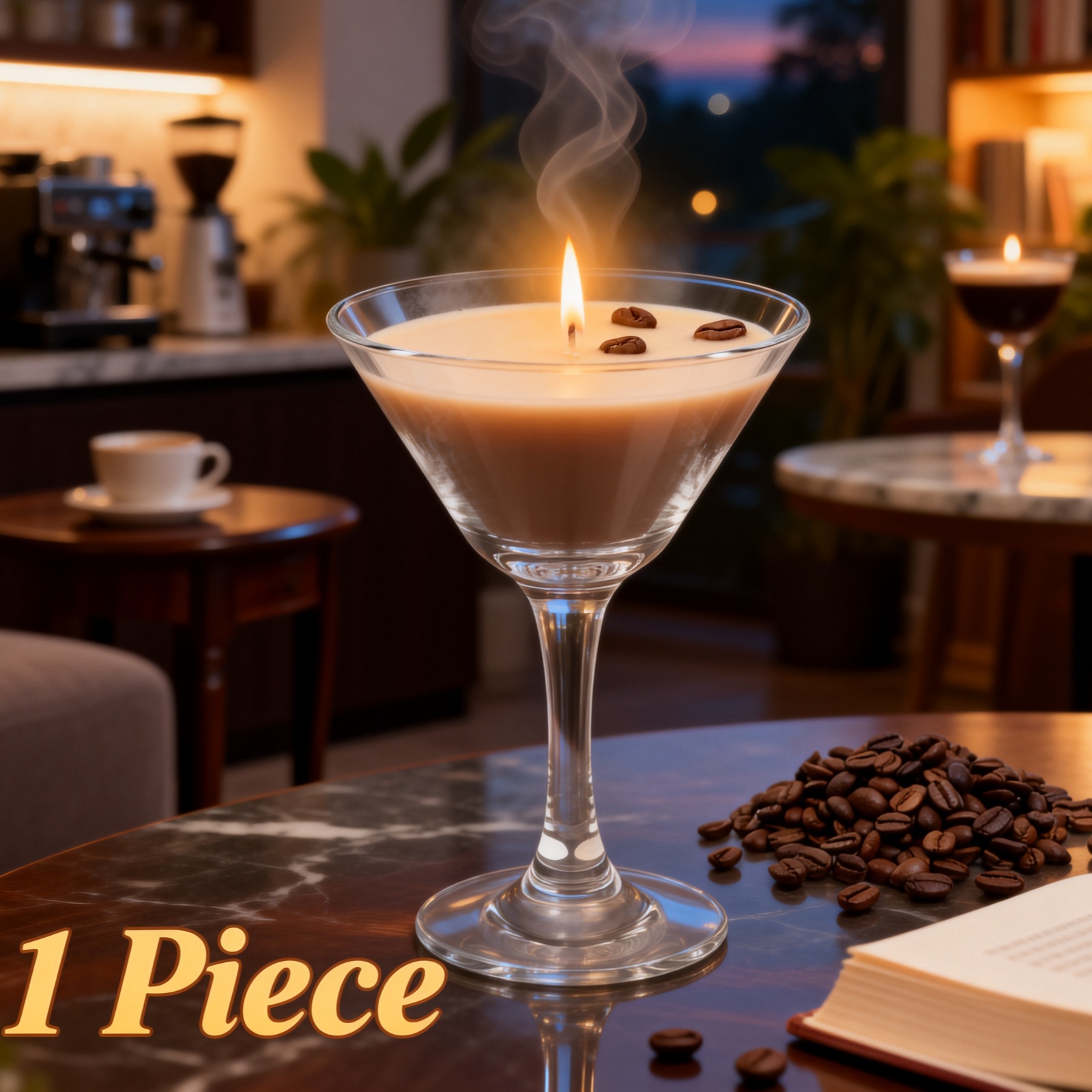 1Pc Scented Candles Espresso M - Beeswax Taper Candle recension och pris